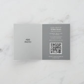 Einzigartiger Abschluss QR Code Einladung | Foto h (Innenseite)