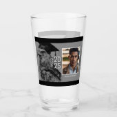 Einzigartiger Abschluss Zwei Foto Trinkglas Glas