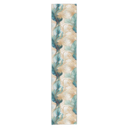 Einzigartiger Abstrakter Alkoholtink an goldenen G Kurzer Tischläufer