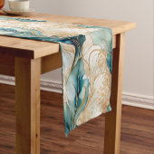 Einzigartiger Abstrakter Alkoholtink an goldenen G Kurzer Tischläufer (Beispiel)