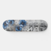Einzigartiger Abstrakter Grunge Skate Deck Skateboard (Horizontal)
