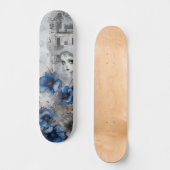 Einzigartiger Abstrakter Grunge Skate Deck Skateboard (Vorderseite)