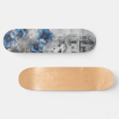 Einzigartiger Abstrakter Grunge Skate Deck Skateboard (Horizontal)