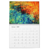 Einzigartiger abstrakter Kunstkalender 2023 Hinter Kalender (Jan 2027)