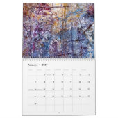 Einzigartiger abstrakter Kunstkalender 2023 Hinter Kalender (Feb 2027)