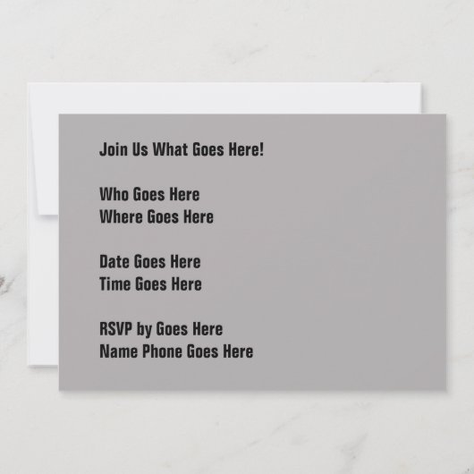 Einzigartiger Adler Einladung (Rückseite)