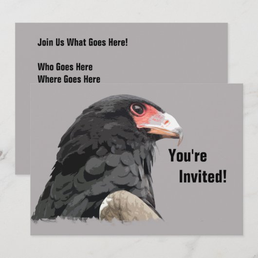 Einzigartiger Adler Einladung (Vorne/Hinten)