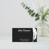 Einzigartiger Agent für Notar-Signaturen in Schwar Visitenkarte (Stehend Vorderseite)