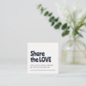 Einzigartiger Alt Weiß Fett Salon Empfehlungskarte (Stehend Vorderseite)