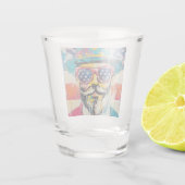Einzigartiger Amerikanische Unabhängigkeitstag Schnapsglas (Rückseite)