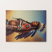 Einzigartiger amerikanischer Krieger Puzzle (Horizontal)