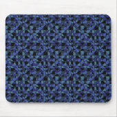 Einzigartiger, Angesagter Geometric Blue Cyan Gray Mousepad (Vorne)