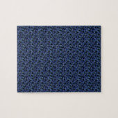 Einzigartiger, Angesagter Geometric Blue Cyan Gray Puzzle (Horizontal)