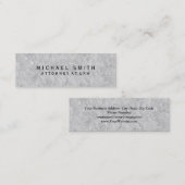 Einzigartiger Anwalt für Jura Grau Wall Design Mini Visitenkarte (Vorne/Hinten)