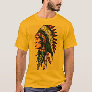 Einzigartiger Art Print T - Shirt -