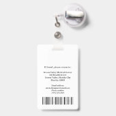 Einzigartiger Arzt oder Chirurg oder Arzt Ausweis (Rückseite mit Ausziehbar)