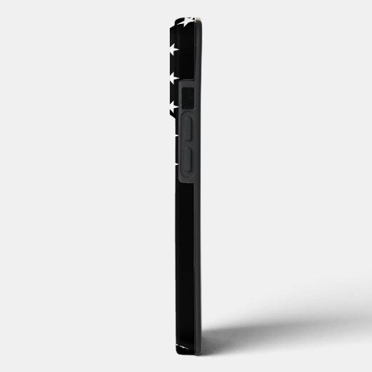 Einzigartiger Ausblick | Polizeiflagge der Thin Bl Case-Mate iPhone Hülle (Rückseite / Links)