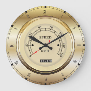 Einzigartiger Autospeedometer (KMH) -Themen-Großuh Große Wanduhr