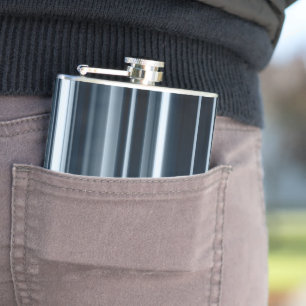 Einzigartiger Barcode Stripes Flasche Flachmann