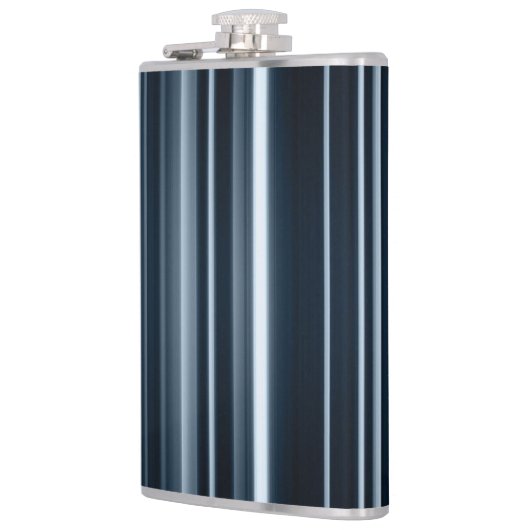 Einzigartiger Barcode Stripes Flasche Flachmann (Links)