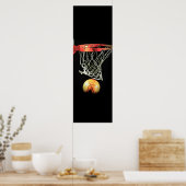 Einzigartiger Basketball-Türplakatdruck Poster (Küche)