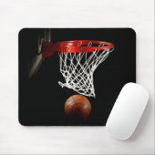 Einzigartiger Basketballball und Netzmousepad Mousepad (Mit Mouse)