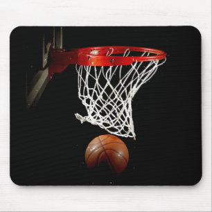 Einzigartiger Basketballball und Netzmousepad Mousepad