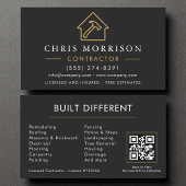 Einzigartiger Bau moderner Black Gold QR Code Visitenkarte