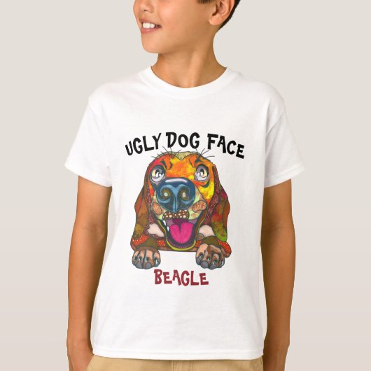 Einzigartiger Beagle hässlicher Hund gegenüber T - T-Shirt (Vorderseite)
