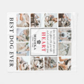 Einzigartiger, benutzerdefinierter 12-Foto-Collage Fleecedecke (Vorderseite (Horizontal))