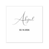 Einzigartiger benutzerdefinierter Name Datum Stilv Permastempel (Design)
