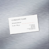 Einzigartiger beruflich minimalistischer Chic Magnetische Visitenkarte (Beispiel)
