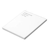 Einzigartiger beruflich minimalistischer Chic Notizblock (Rotiert)