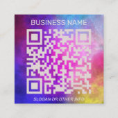 Einzigartiger Beruflicher QR-Code Quadratische Visitenkarte (Vorderseite)