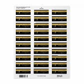 Einzigartiger Black Gold Foil Monogram Letter 'T' (Vorne)