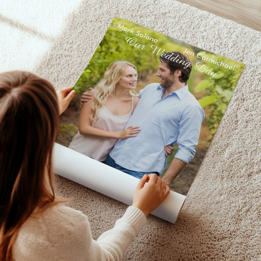 Einzigartiger Black Wedding Foto Einladungsfilm Poster