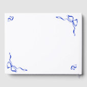 Einzigartiger Blauer Handgezeichneter französische Gästebuch (Rückseite)