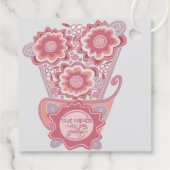 Einzigartiger Blumen-Design-Stil Geschenkanhänger (Rückseite)