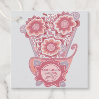 Einzigartiger Blumen-Design-Stil Geschenkanhänger