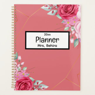 Einzigartiger Blumengestein zurück zum Schulplaner Planer