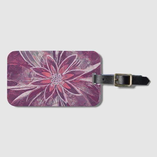 Einzigartiger Blumenstrauß Gepäckanhänger (Vorderseite (Horizontal))