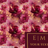 Einzigartiger Blush Burgundy Gold Watercolor Custo Fleecedecke