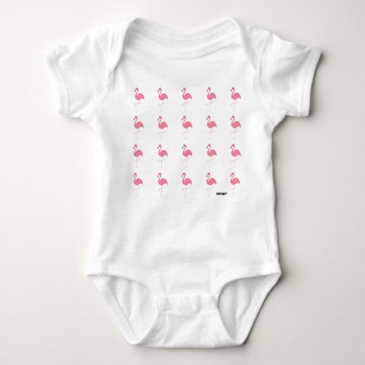 Einzigartiger Bodysuit mit Flamingospaß! Baby Strampler (Vorderseite)