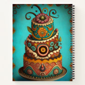 Einzigartiger Boho-Schichtkuchen, individuell anpa Notizblock (Rückseite)