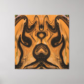 Einzigartiger brauner Abstrakter Marmor Leinwanddruck (Vorderseite)