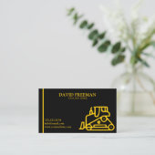 Einzigartiger Bulldozer für Baumaschinen Visitenkarte (Stehend Vorderseite)