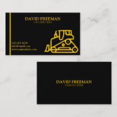 Einzigartiger Bulldozer für Baumaschinen Visitenkarte (Vorne/Hinten)