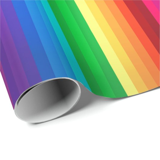Einzigartiger bunter nahtloser Regenbogen Geschenkpapier (Rolleneckpunkt)