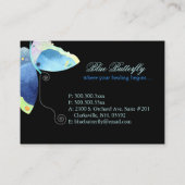 Einzigartiger Butterfly-Massagetherapeut Visitenkarte (Rückseite)