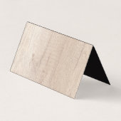 Einzigartiger Catering für Holzkörner Visitenkarten (Rückseite)